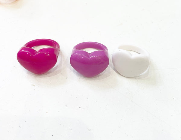 Anello in resina cuore l’anello che sceglie dove deve andare