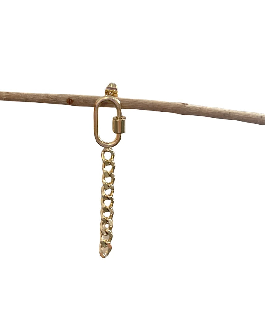 Mono orecchino catena  Chain pendente
