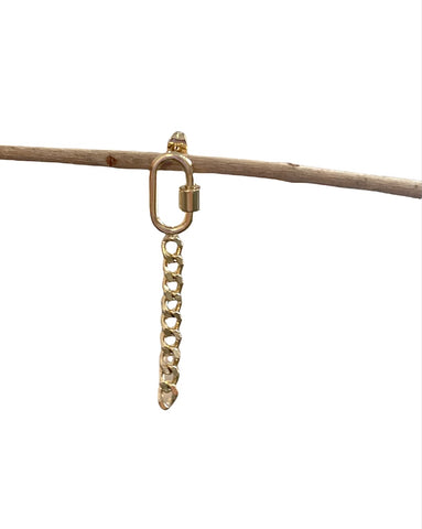 Mono orecchino catena  Chain pendente