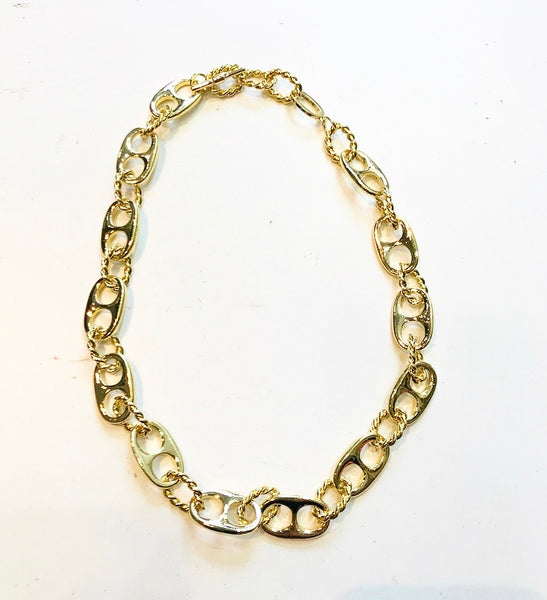 Collana due varianti colore c catena anelli chain e corda