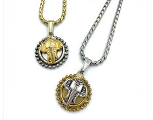 Collana botteguccia elefante medaglia piccola