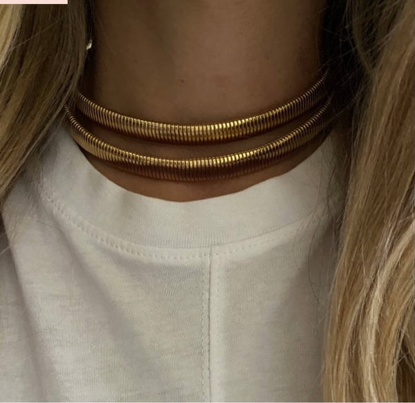 Collana  cintura circe  botteguccia snake piatto grande