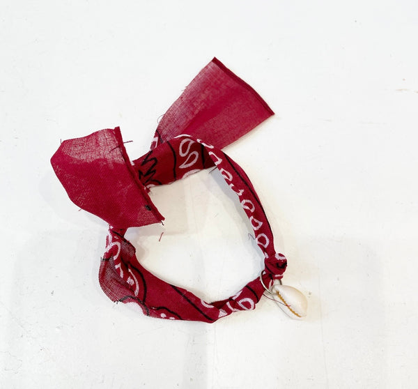 Cavigliera bracciale bandana e conchiglia