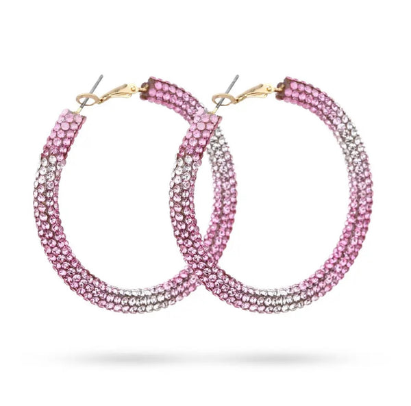 Coppia orecchini bling bling fantasia vari colori