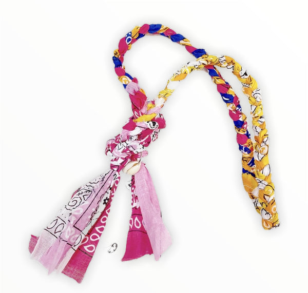 Collana cintura bandana  con conchiglia vari colori