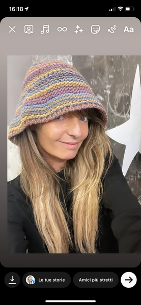 Cappello pescatore maglia Ferri  Lana