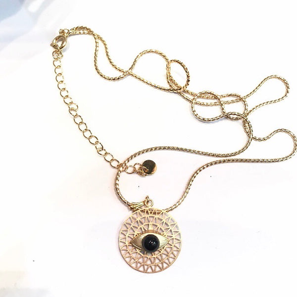 Collana Botteguccia Olivia con occhio