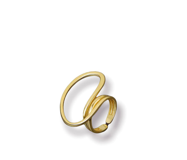 Anello regolabile argento 925 cerchio grande