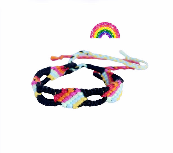 Bracciale cavigliera friendship Rainbow regular