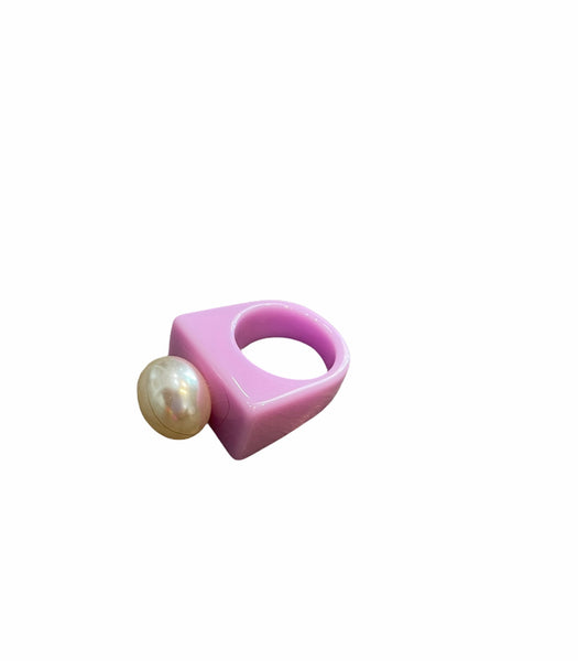 Anello resina perla l’anello sceglie dove andare