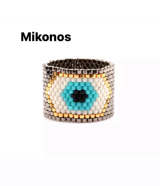 Anello perline miuky vari colori