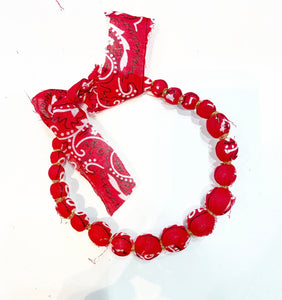 Collana bandana maxi sfere vari colori