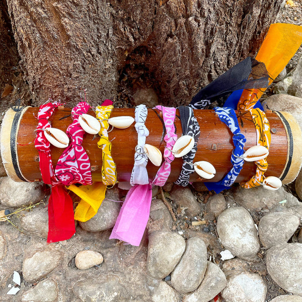 Cavigliera bracciale bandana e conchiglia