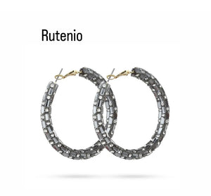 Coppia orecchini bling bling crystal vari colori