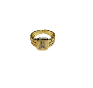 Anello regolabile fascia lettera iniziale