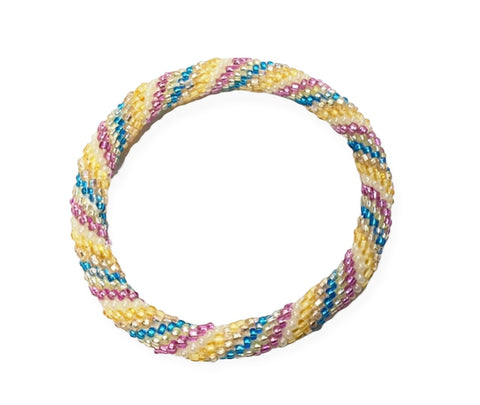 Rollon bracciale perline Nepal unicorn