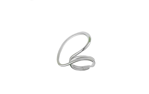 Anello regolabile argento 925 cerchio grande