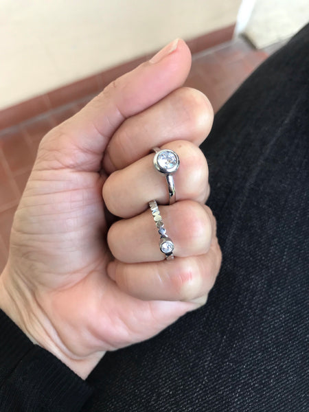Anello mini Fedina punto luce