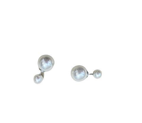 Mono orecchino Double pearl