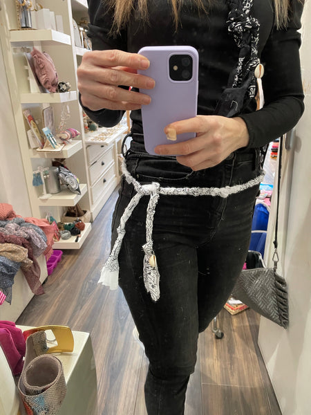 Collana cintura bandana  con conchiglia vari colori