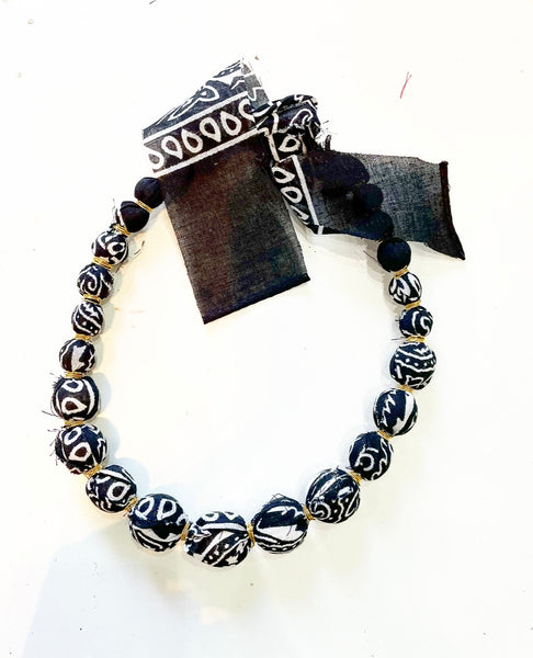Collana bandana maxi sfere vari colori