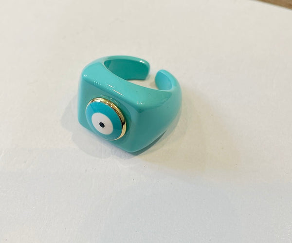 Anello resina con occhio