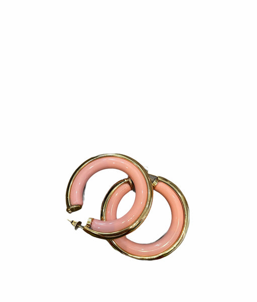 Mono orecchino botteguccia 4 cm  resina con dettaglio botteguccia