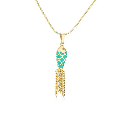 Collana pesciolino portafortuna carpa koi vari colori