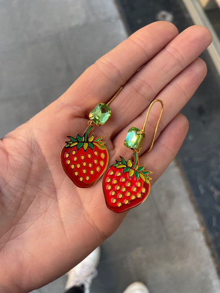 Coppia orecchini frutta principessa glam