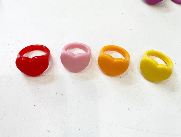 Anello in resina cuore l’anello che sceglie dove deve andare