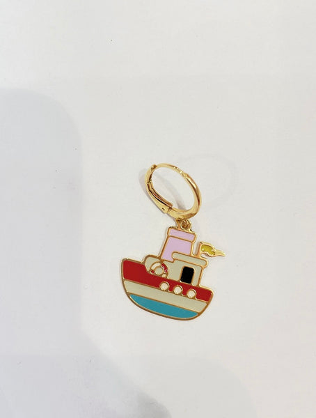 Mono orecchino vari soggetti principessa glam funny charms