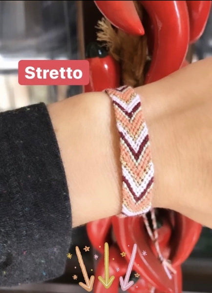 Bracciale  cavigliera filo friendship stretto vari colori trama 1 handmade