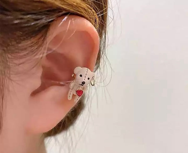 Mono earcuff orsacchiotto  teddy