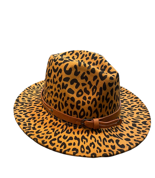 Cappello Fedora maculato interno rosso con accessorio estraibile