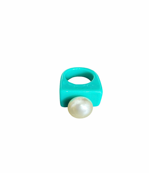 Anello resina perla l’anello sceglie dove andare