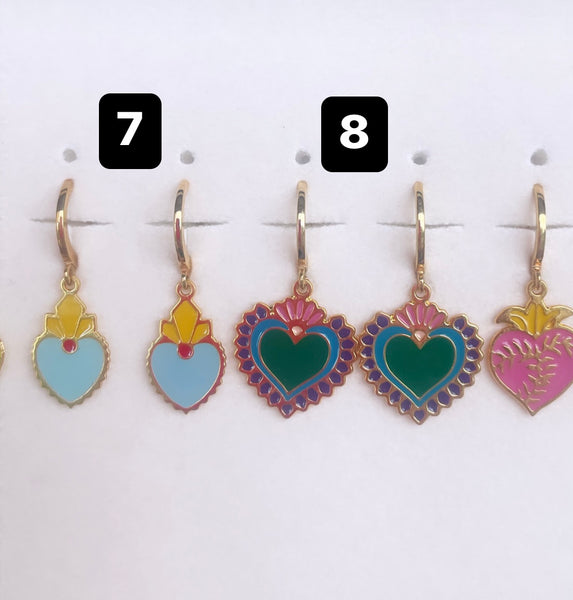 Mono orecchino principessa glam cuore sacro Holy Heart