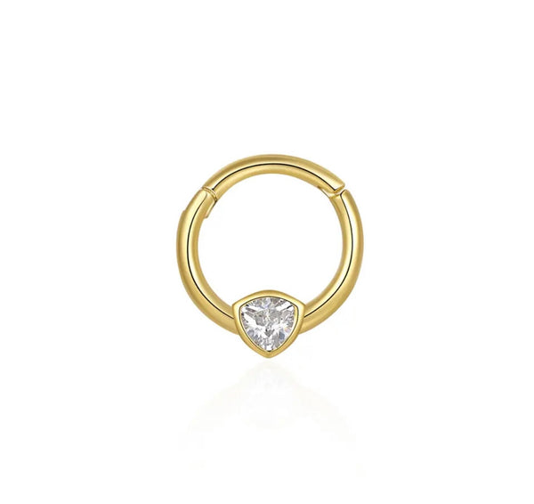 Mono orecchino piercing punti luce argento 925