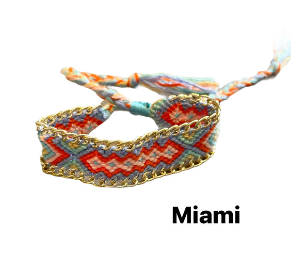Bracciale cavigliera friendship con catena groumette