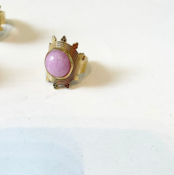Anello formentera pietra dura regolabile