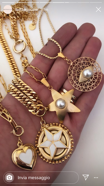 Collana Botteguccia ginger  con stella
