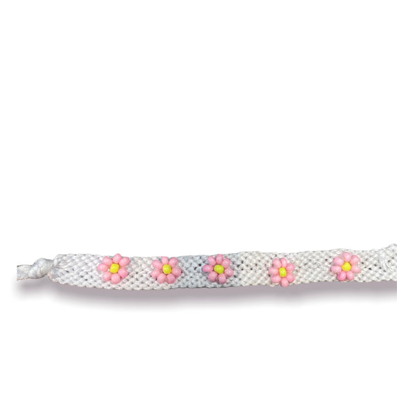 Bracciale cavigliera friendship con fiorellini