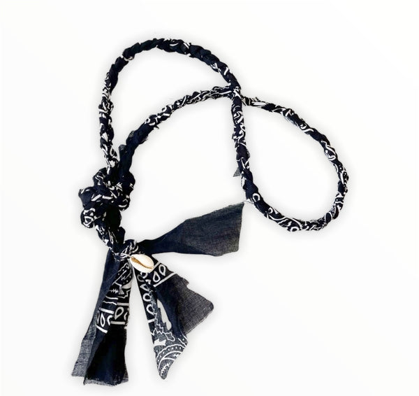 Collana cintura bandana  con conchiglia vari colori