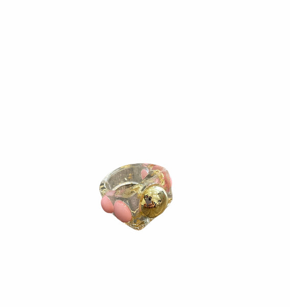 Anello resina borchie colorate l’anello sceglie dove andare