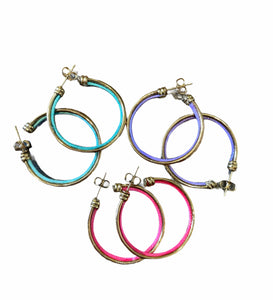 Mono Orecchino Wire  Hoops botteguccia 3 cm