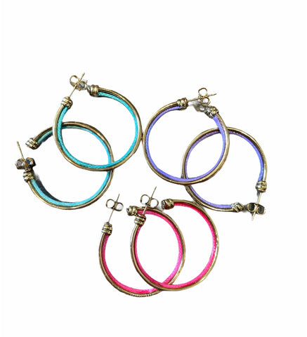 Mono Orecchino Wire  Hoops botteguccia 3 cm