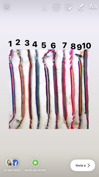 Bracciale brasiliano  cavigliera colorati